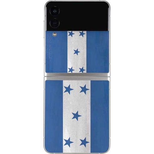 Honduras Flag Distressed Galaxy Z Flip4 5G Skin